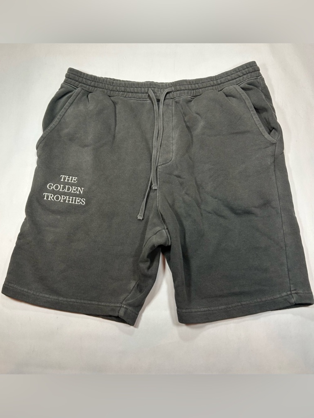Gray Fleece Logo Sweat Shorts, Men's Size XL Streetwear Sports